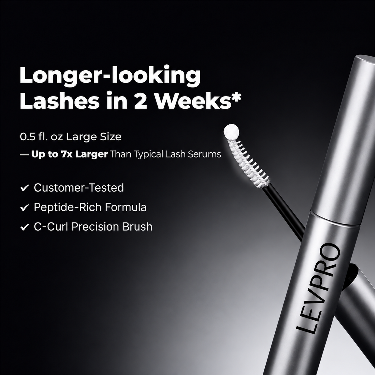 Eyelash Growth Serum- Safe & Gentle Lashes Care, Fuller, Thicker in 2 Weeks, Non-Prostaglandin